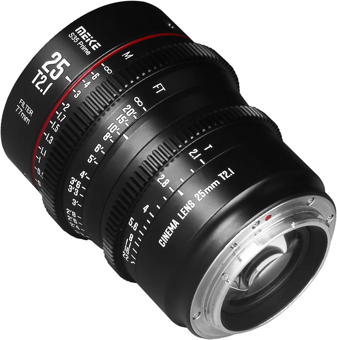 Meike 25mm T2.1 S35 Wide Angle Cinema Lens EF Mount