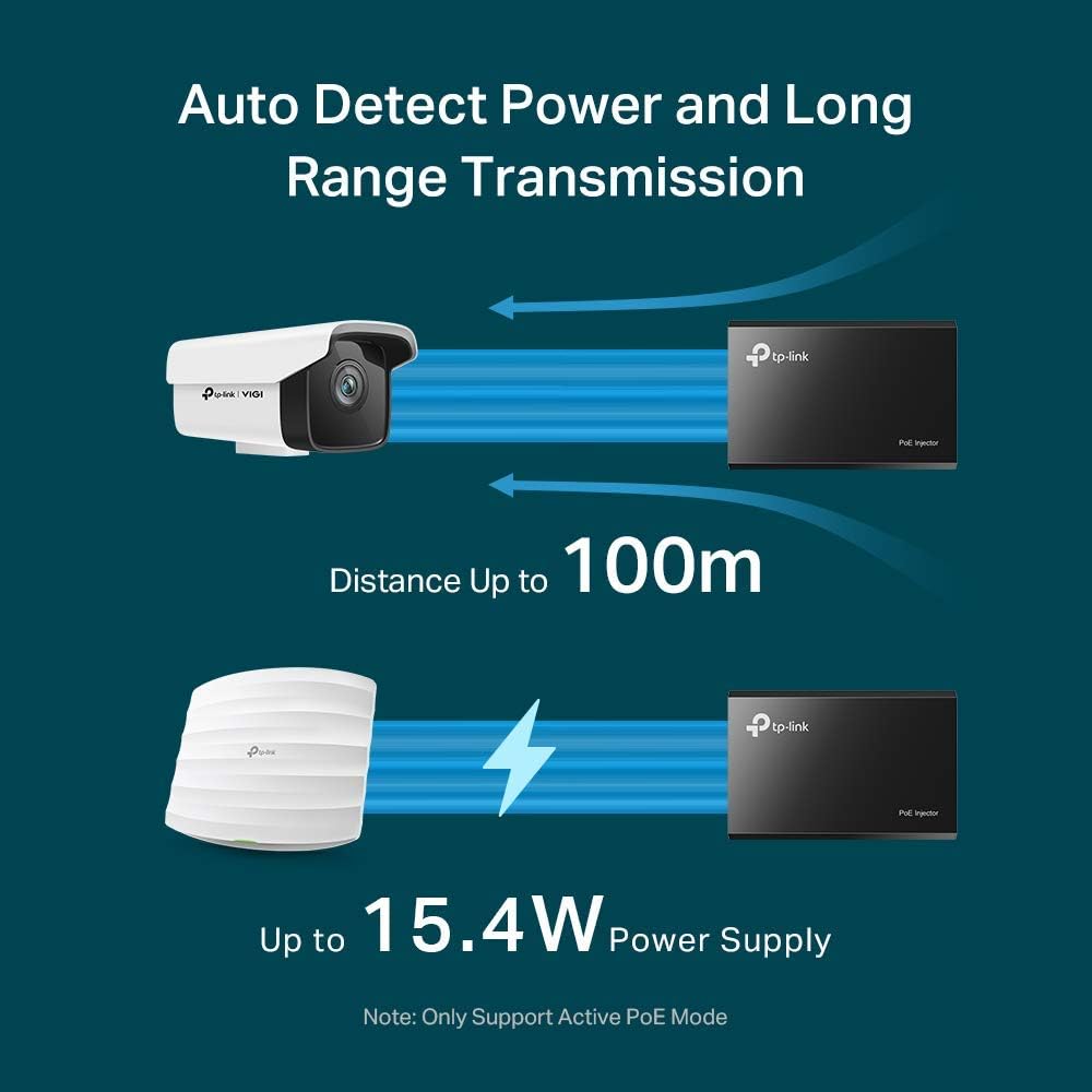 TP-Link TL-POE150S Gigabit PoE Injector Adapter