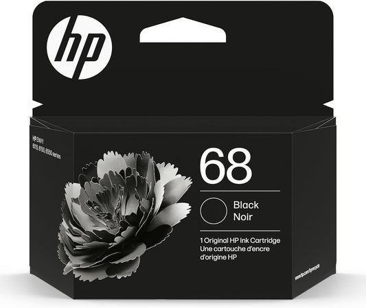 HP 7FP21TN 68 Black Ink Cartridge: Envy Series, Instant Ink Eligible