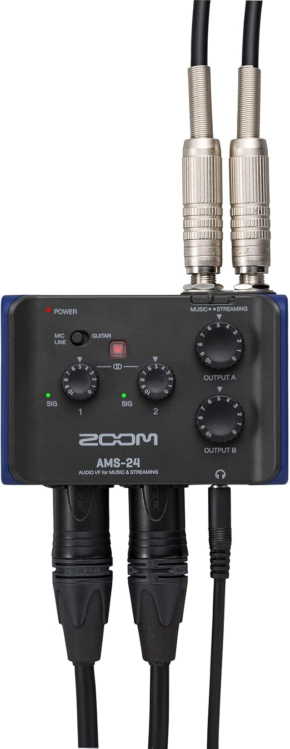 Zoom AMS-24 USB Audio Interface for Recording and Streaming