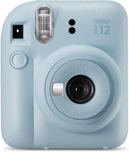 Fujifilm FJFMINI12HBBL Instax Mini 12: Blue Holiday Bundle, Instant Camera
