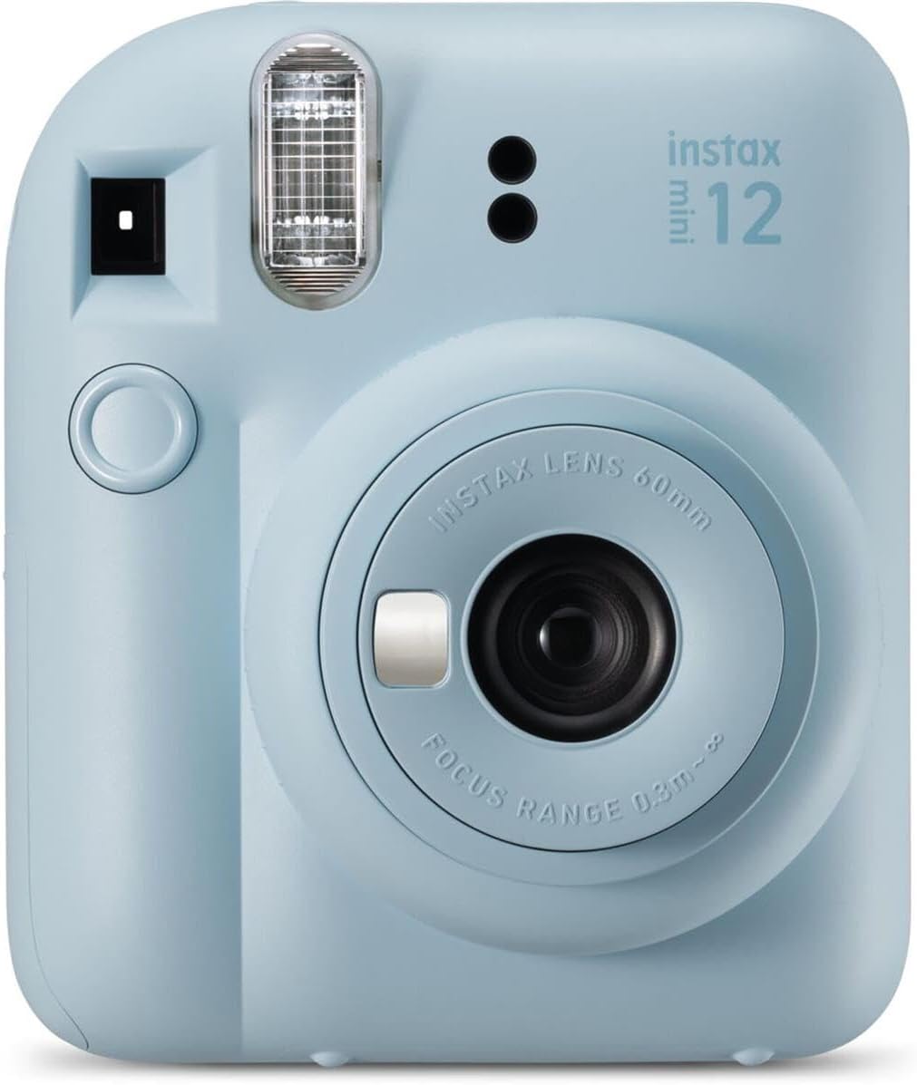 Fujifilm FJFMINI12HBBL Instax Mini 12: Blue Holiday Bundle, Instant Camera