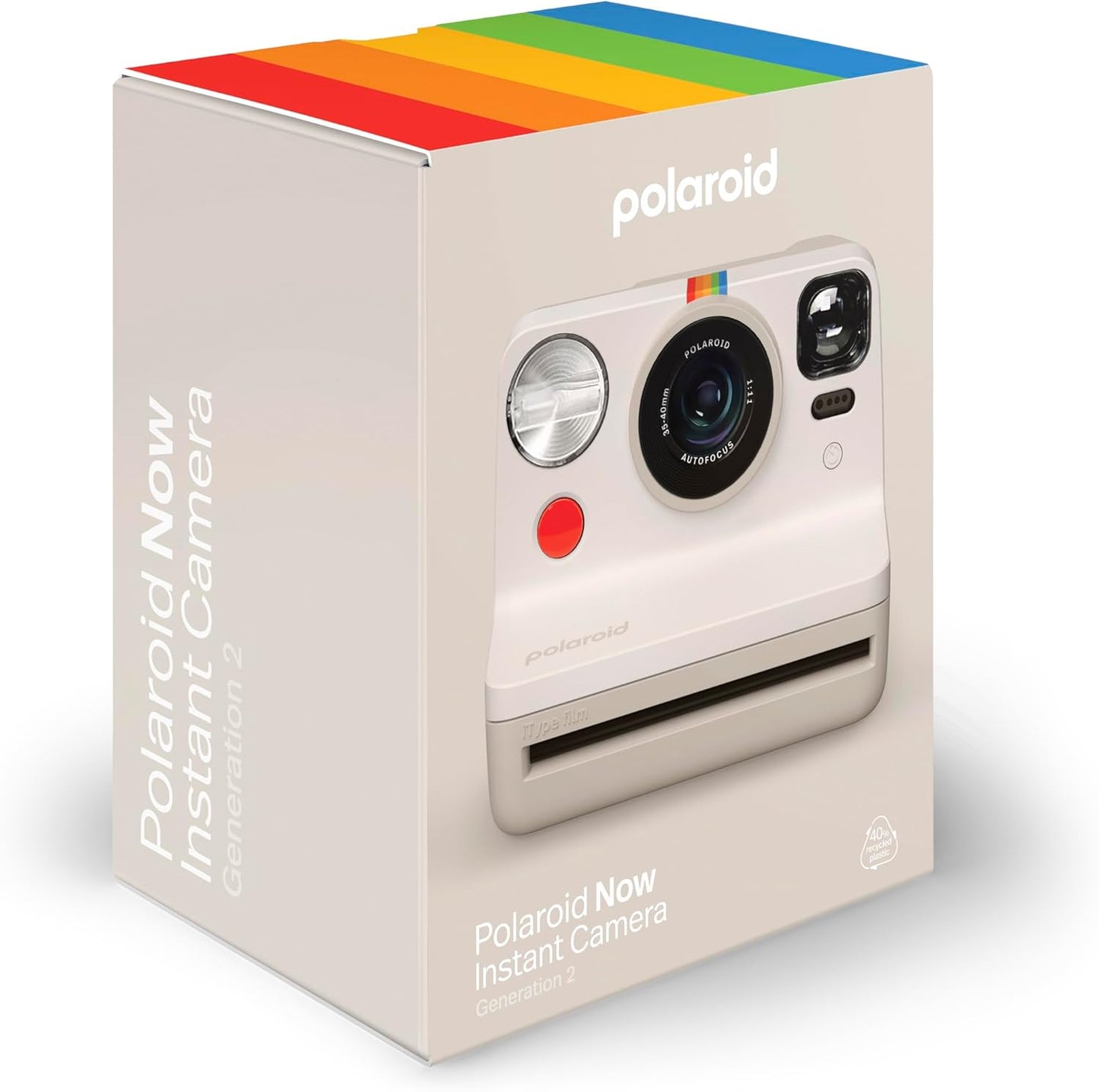 Polaroid 9130 Now Instant Camera - Vintage White