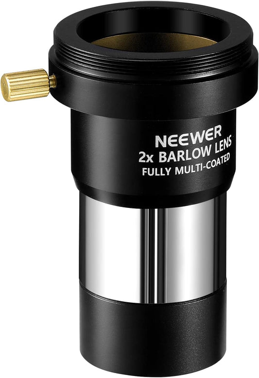 Neewer 10093357 2X Barlow Lens for 1.25" Telescope