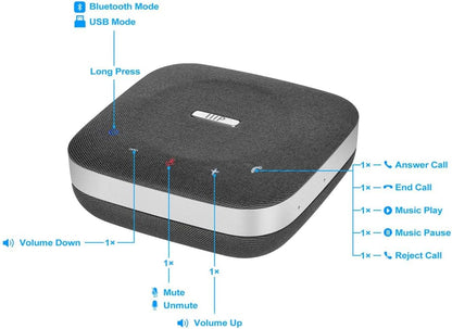 Monoprice 144709 Conference Room Speakerphone Dock Bluetooth
