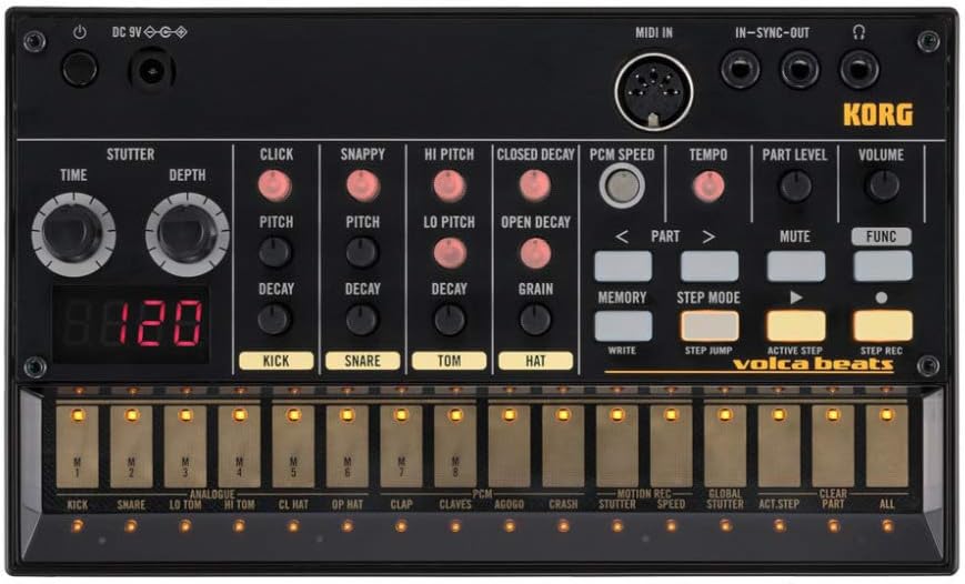 Korg VOLCABEATS Analog Rhythm Machine/Synthesizer