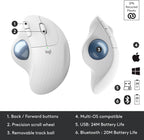 Logitech 910-005868 ERGO M575 Wireless Trackball Mouse Off White