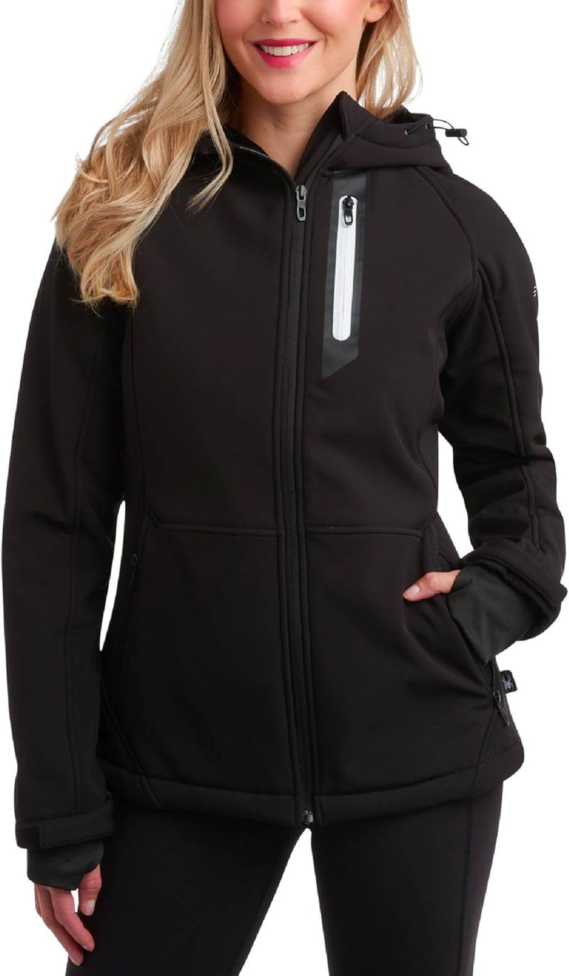Spyder Softshell Women's Waterproof Hooded Fleece Jacket — main product image