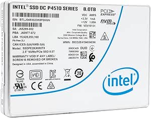 Intel SSDPE2KX080T801 DC P4510 8TB PCIe SSD