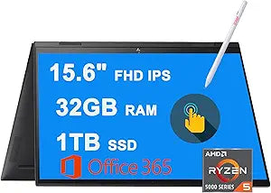 HP Envy x360 15 Ryzen 5 Touch 2-in-1 Laptop — main product image