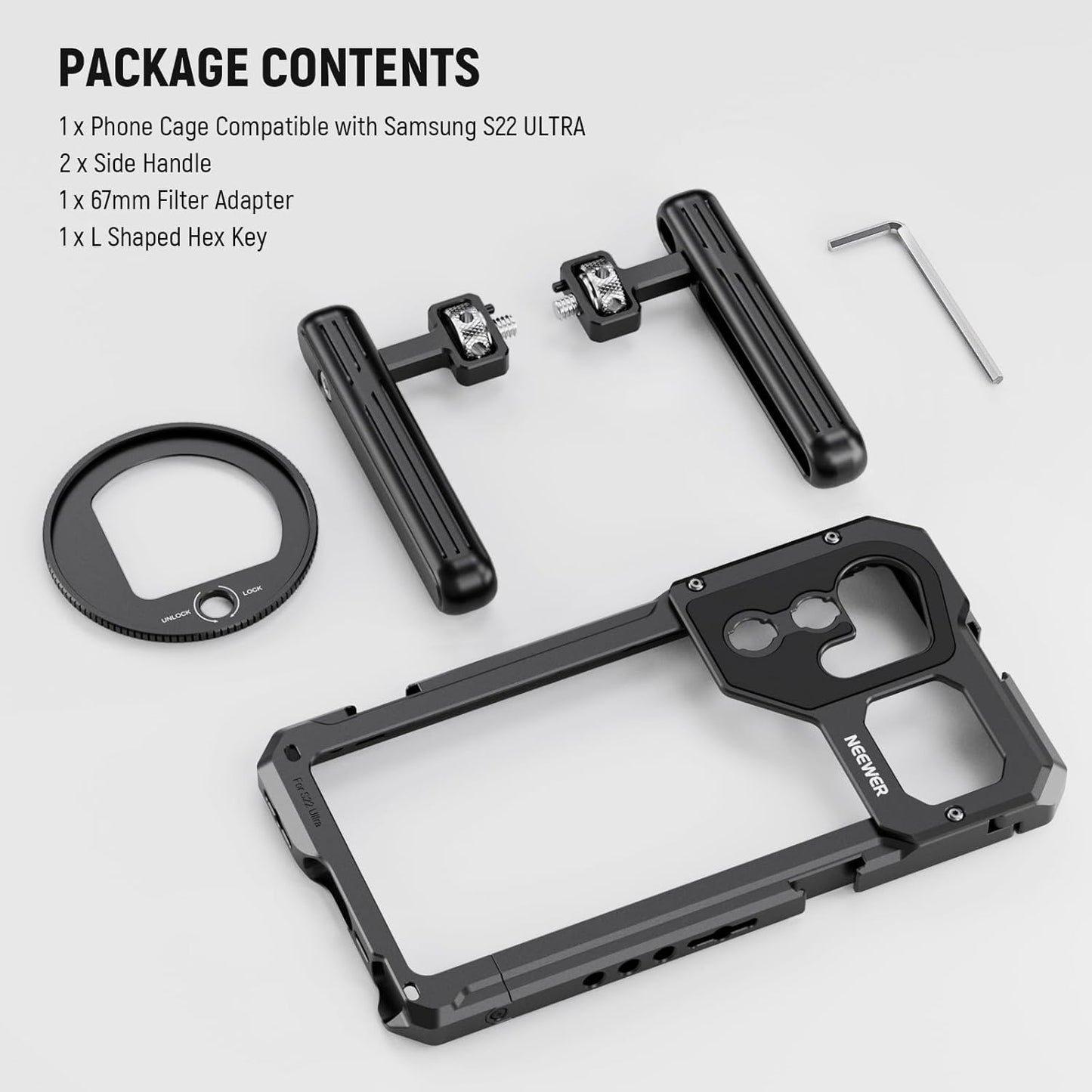 Neewer PA016 S22 Ultra Phone Video Rig Kit