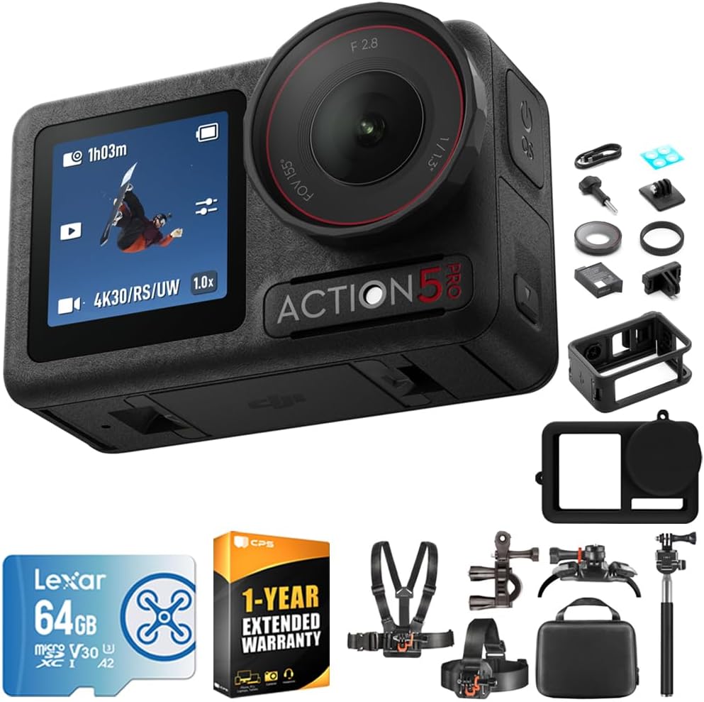 DJI E2DJIOSMOACT5PSC Osmo Action 5 Pro Camera Bundle