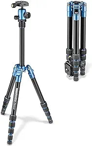Manfrotto MKELES5BL-BH Element Traveller Small Aluminum Tripod Kit - Blue