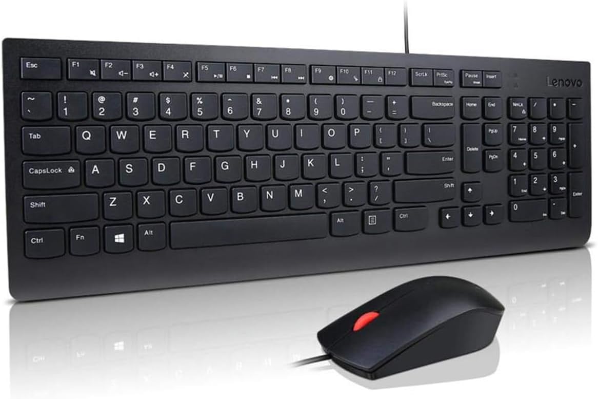 Lenovo 4X30L79883 Essential Wired Keyboard and Mouse Combo