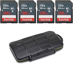 SanDisk Ultra 128GB SDXC 4-Pack Card Bundle