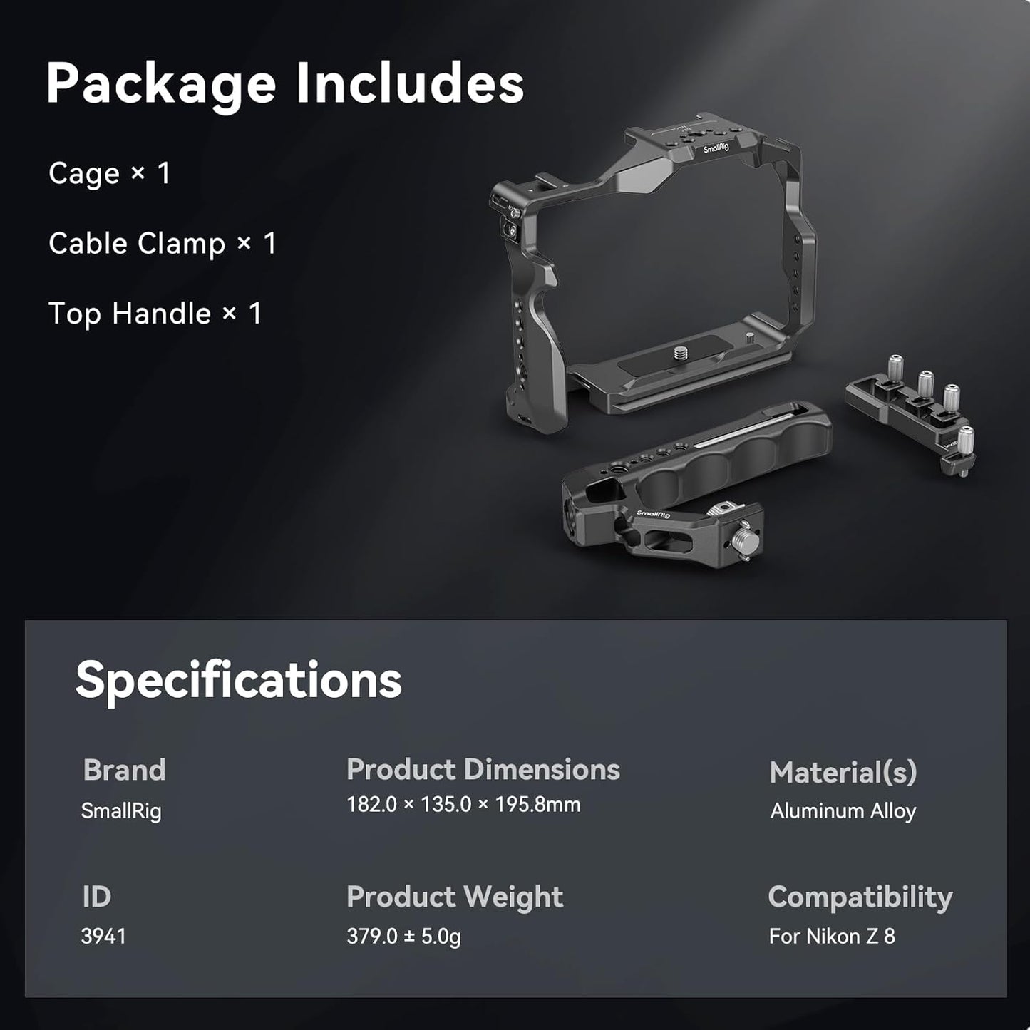 SmallRig 3941-CF Z 8 Camera Cage Kit