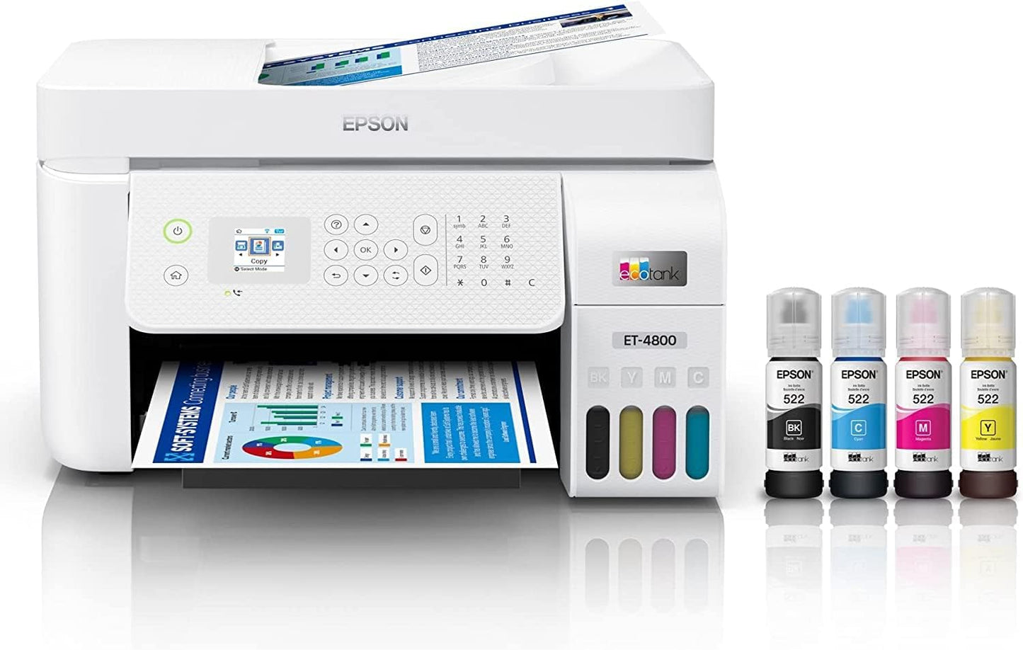 Epson ET-4800 EcoTank Wireless All-in-One Printer Renewed