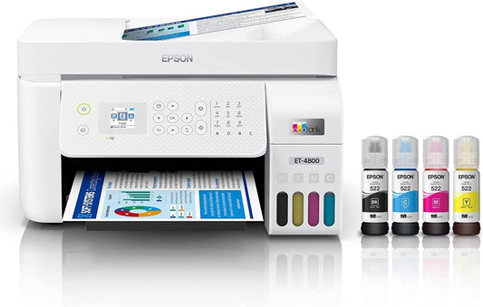 Epson ET-4800 EcoTank Wireless All-in-One Printer Renewed