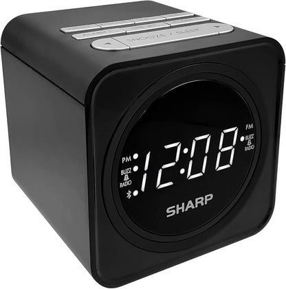 Sharp FM Clock Radio Bluetooth Speaker USB Charge