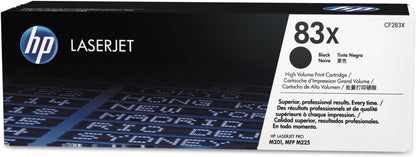 HP 83X Black High-Yield Toner Cartridge CF283X LaserJet