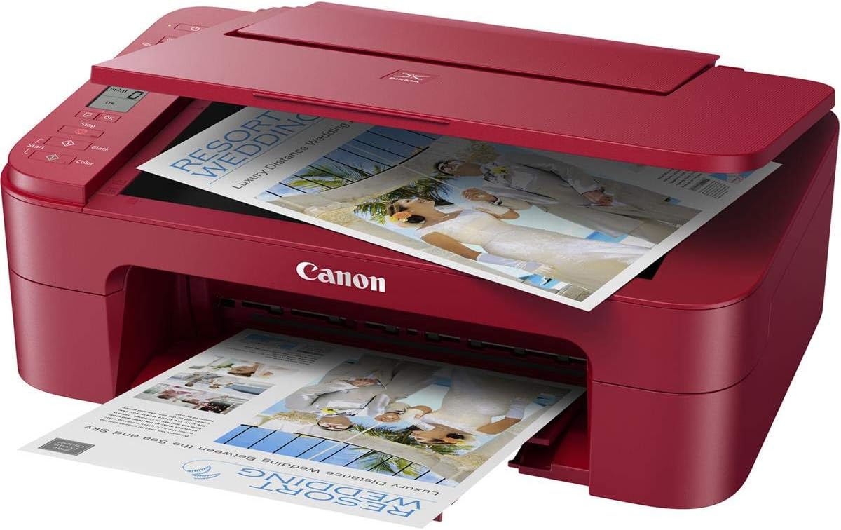 Canon 3771C042 Pixma TS3320 Red Wireless Printer