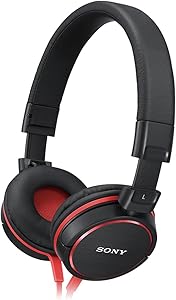 Sony MDRZX600R.AE Fashion Over-Ear Headphones Red