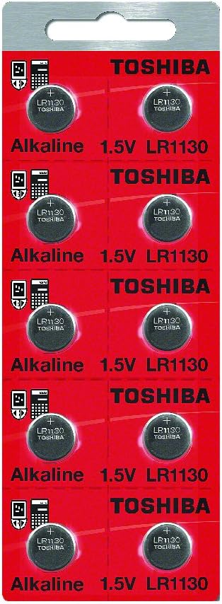 Toshiba T-LR1130-BP/10 Alkaline Button Cell Battery 50-Pack