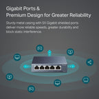 TP-Link TL-SG105 5-Port Gigabit Ethernet Network Switch