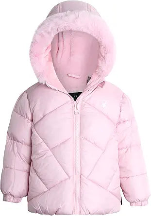 Spyder Baby Girls' Winter Puffer Jacket Hooded Coat — main product image