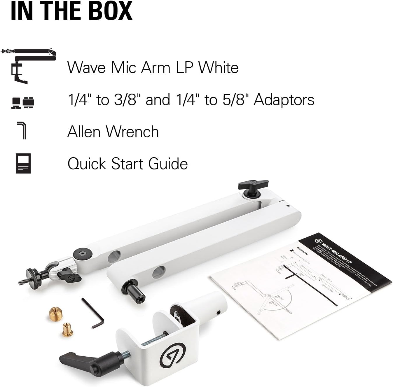 Elgato 20AAN9903-wt Wave Mic Arm LP White