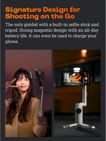 Insta360 CINSABBAFlow02G Flow Smartphone Gimbal Stabilizer