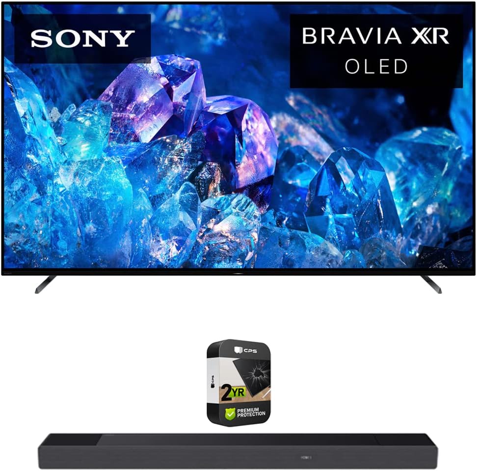 Sony XR55A80K 55" OLED TV Bundle with Atmos Soundbar
