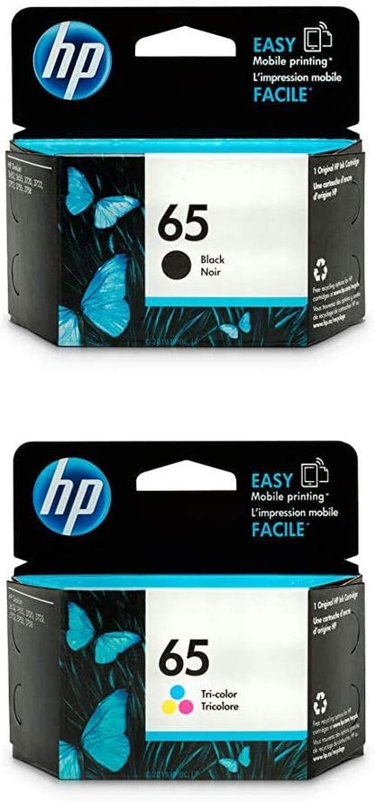 HP 65 Ink Cartridge Bundle - Black & Tri-Color