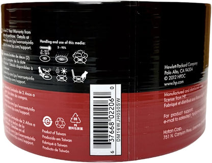 HP DVD-R 16x 4.7GB Inkjet Printable 50-Pack