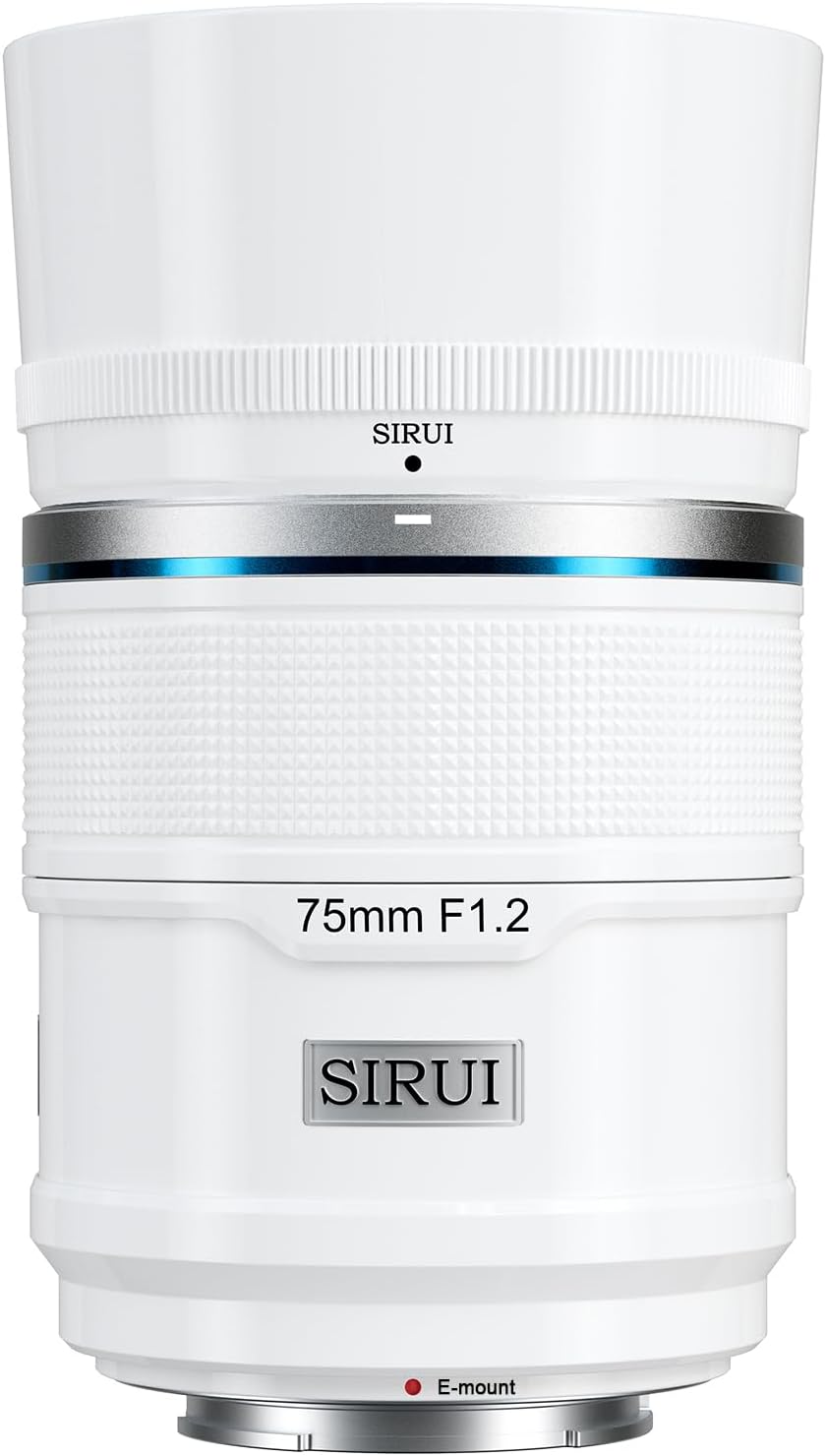 Sirui Sniper 75mm F1.2 Autofocus Lens - Sony E Mount (White)