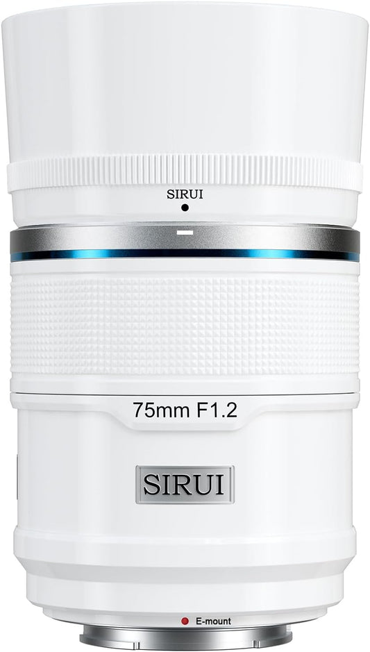 Sirui Sniper 75mm F1.2 Autofocus Lens - Sony E Mount (White)