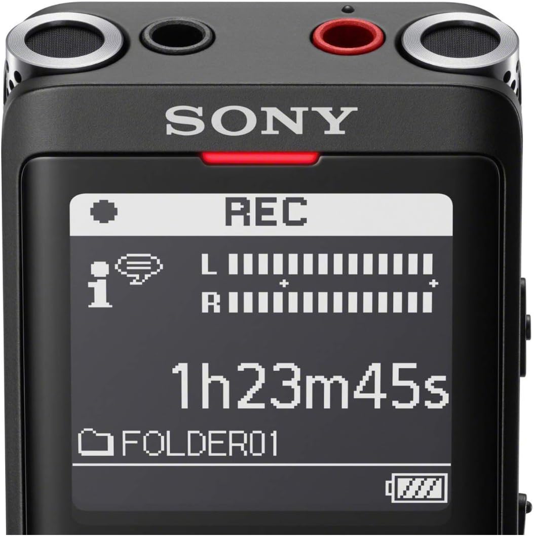 Sony ICDUX570BLK Digital Voice Recorder: USB, Black