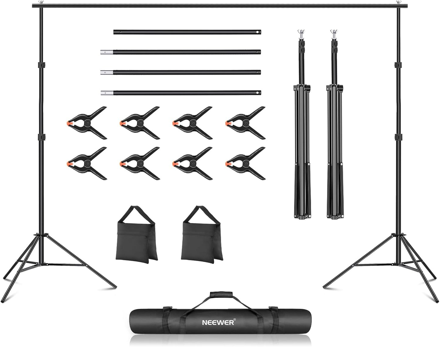 Neewer NK-ST0204 10ft x 7ft Adjustable Backdrop Stand Kit