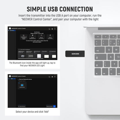 Neewer NW-BT Bluetooth USB Transmitter for LED Lights