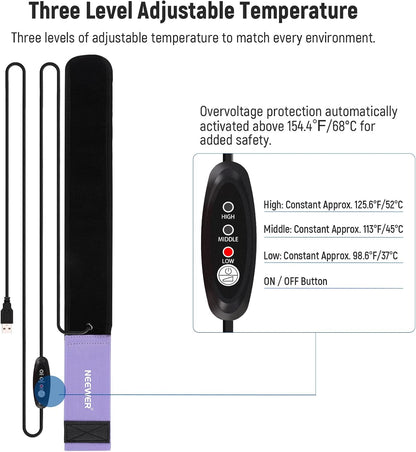 Neewer 33000045 USB Lens Heater Anti-Dew Warmer 300mm