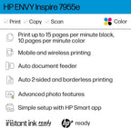 HP Envy Inspire 7955e All-in-One Inkjet Printer (Renewed)