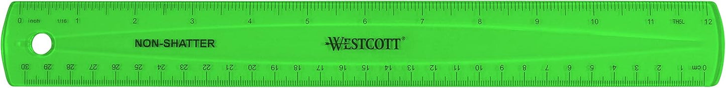 Westcott 14381 Shatterproof 12-Inch Ruler