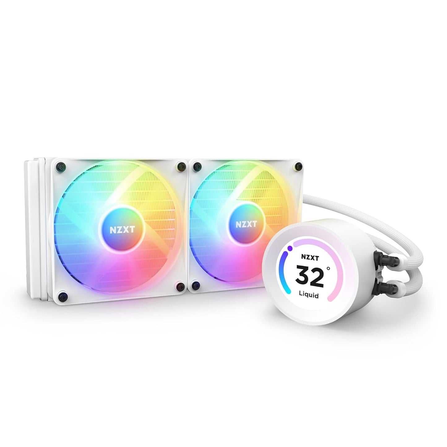 NZXT RL-KR24E-W1 Kraken Elite 240 RGB AIO CPU Cooler White