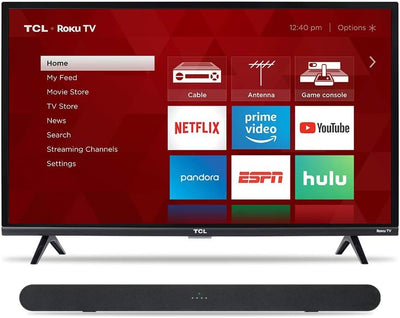 TCL 6 Series 32-Inch Smart Roku TV & Soundbar