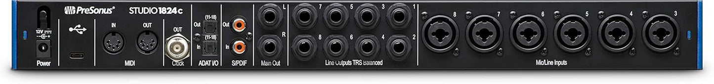 PreSonus Studio 1824C USB-C Audio MIDI Interface