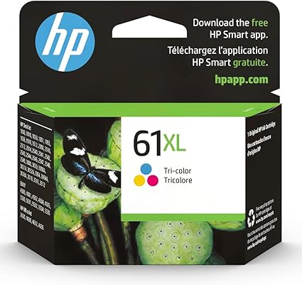 HP CH564WN 61XL Tri-Color High-Yield Ink Cartridge