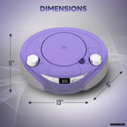 Magnavox MD6949 Portable CD Boombox Bluetooth Radio