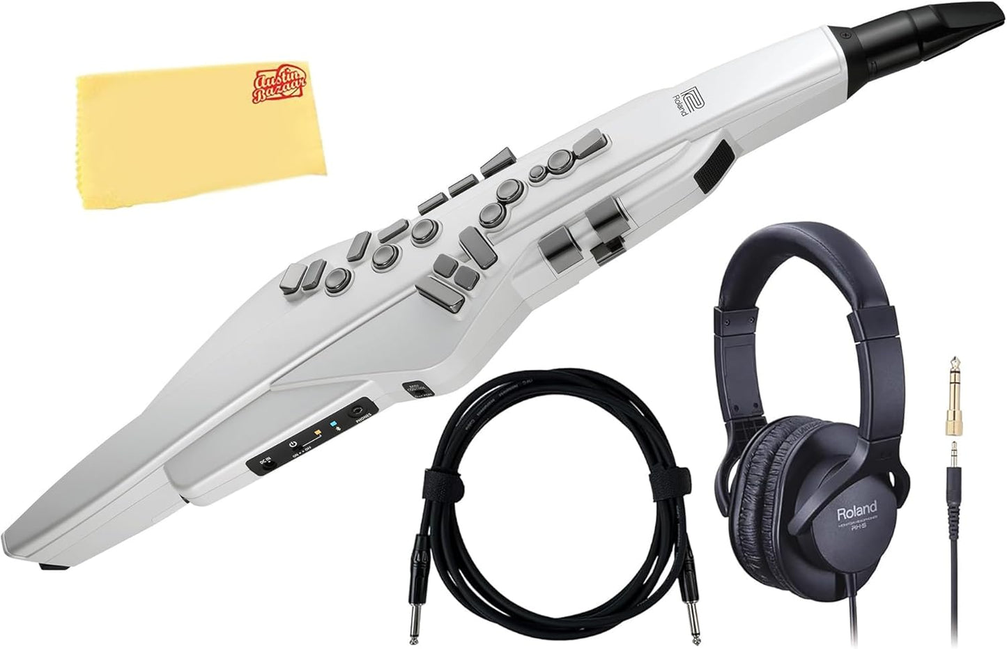 Roland AE-20W Aerophone Digital Saxophone Bundle