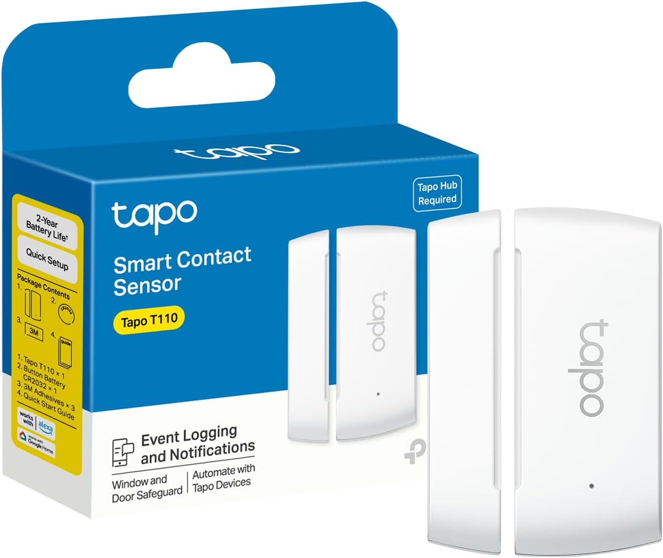 TP-Link Tapo T110 Mini Door Window Sensor (Hub Required)