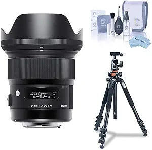 Sigma 24mm F/1.4 DG HSM Art Lens - Nikon F Bundle